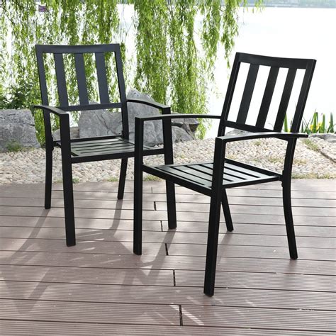 metal box exterior chair|Outdoor Chairs Metal Patio Furniture .